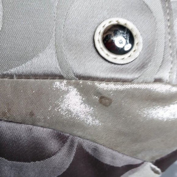 Coach Inlaid Patchwork Leather Chain Tote Bag F20013 Brown/Gold MSRP $468 - Picture 10 of 11